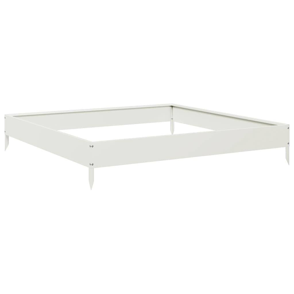 ComfortXL - Carré potager en acier pour jardin et terrasse 100x100x18,5 cm Blanc – ComfortXL Outdoor Living - Image 6