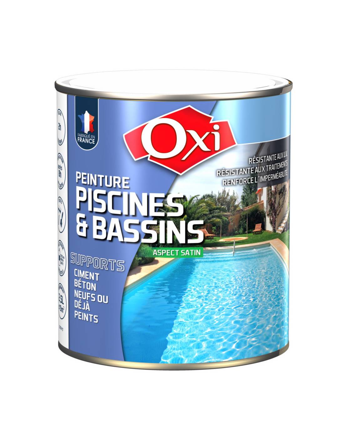 Oxi - Oxi Peinture Piscine 2.5 Litres Bleu - Oxi