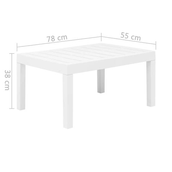 ComfortXL - Salon de Jardin 3 Pièces Plastique Résistant avec Coussins d'Assise pour Balcon et Terrasse Blanc – ComfortXL Outdoor Living - Image 5