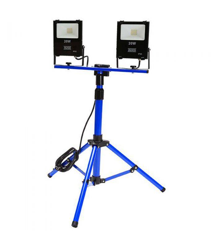 ALYCO - Trépied en aluminium avec deux projecteurs 20w smd ip65 alyco ALYCO 199228