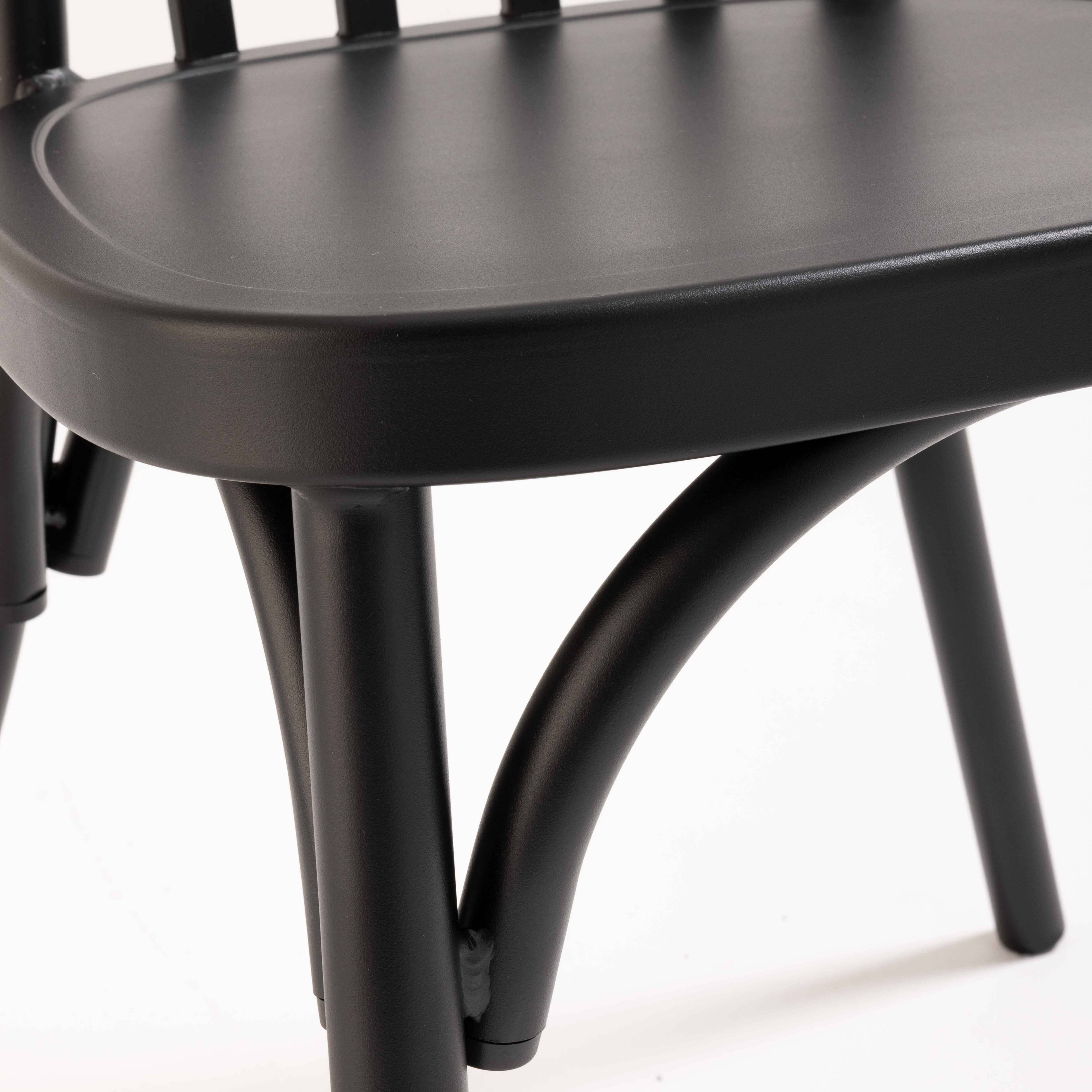 Oviala - Chaise de terrasse en aluminium noire Braga - Oviala - Image 6