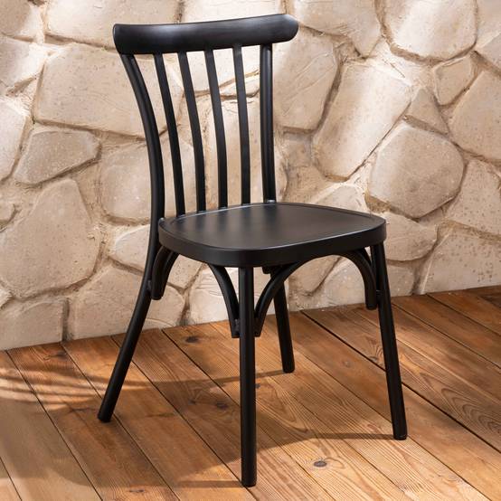 Oviala - Chaise de terrasse en aluminium noire Braga - Oviala - Image 2