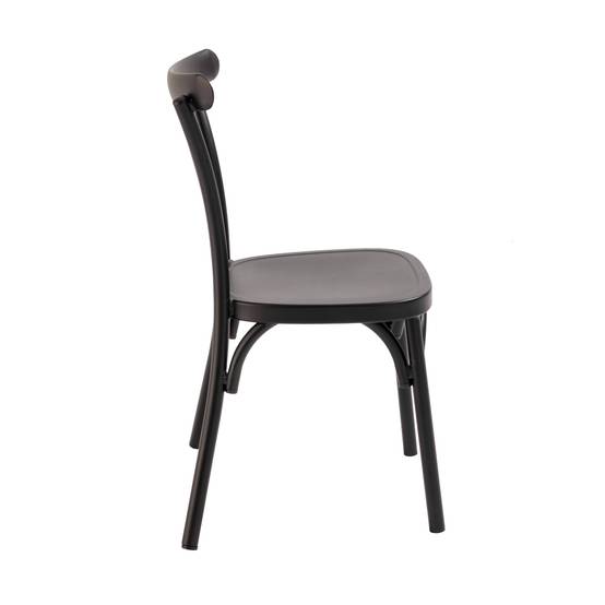 Oviala - Chaise de terrasse en aluminium noire Braga - Oviala - Image 5