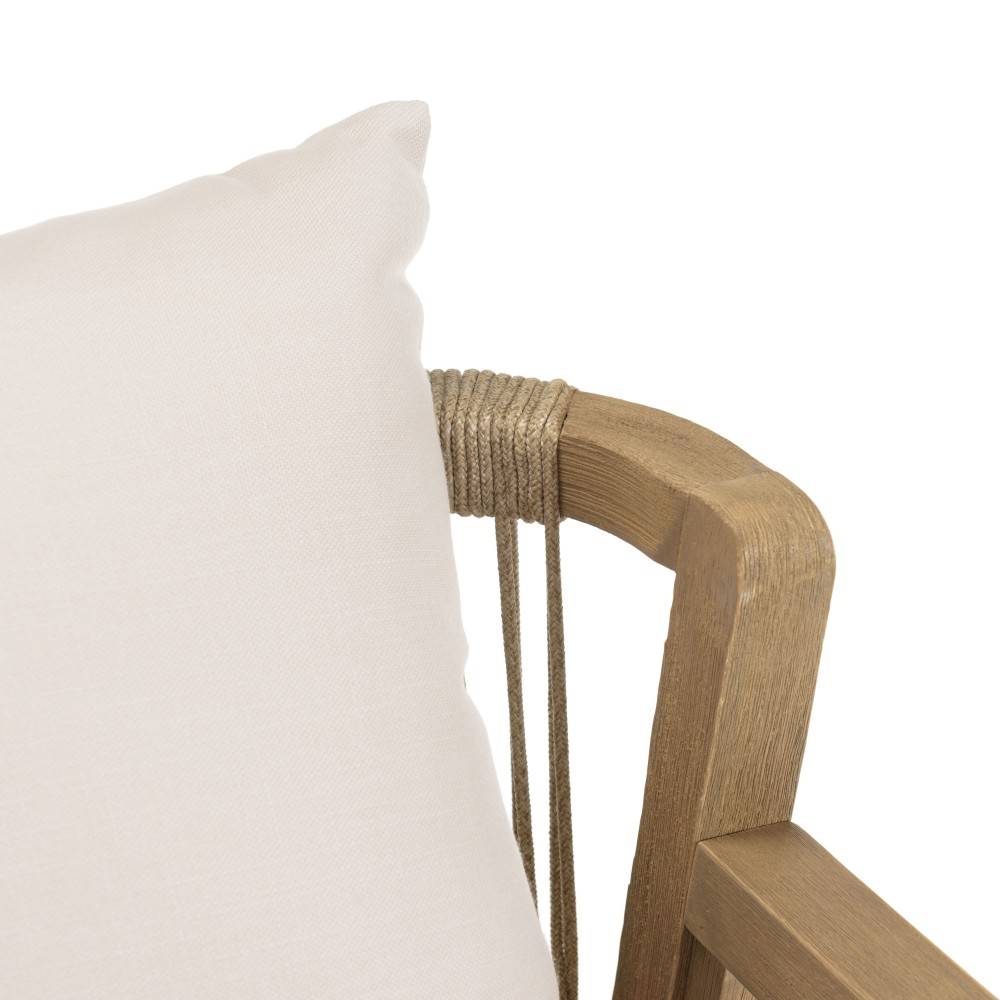 CELESTIN - Salon de jardin bois acacia/cordage synth. beige 6 pers. - Image 10