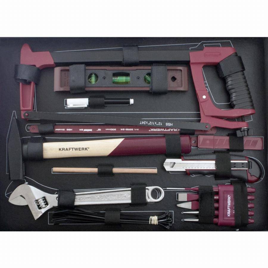 Coffret d'outils Pro-Line KRAFTWERK 264 pièces + perceuse visseuse BOSCH 1/4' 1/2' - 3949 - Imagen 7