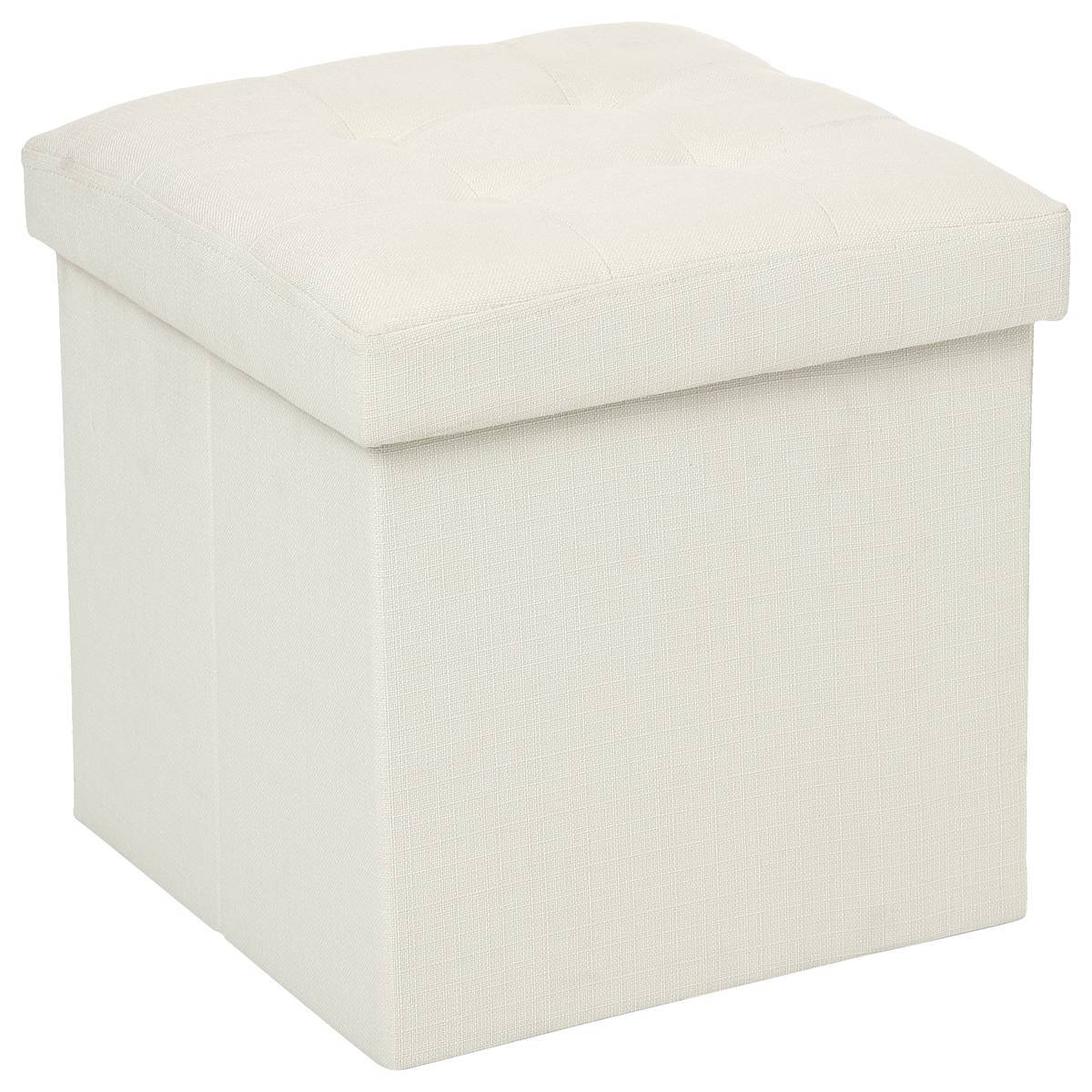 Atmosphera - Pouf pliant "Lysandre" beige - Atmosphera Créateur d'intérieur - Imagen 1