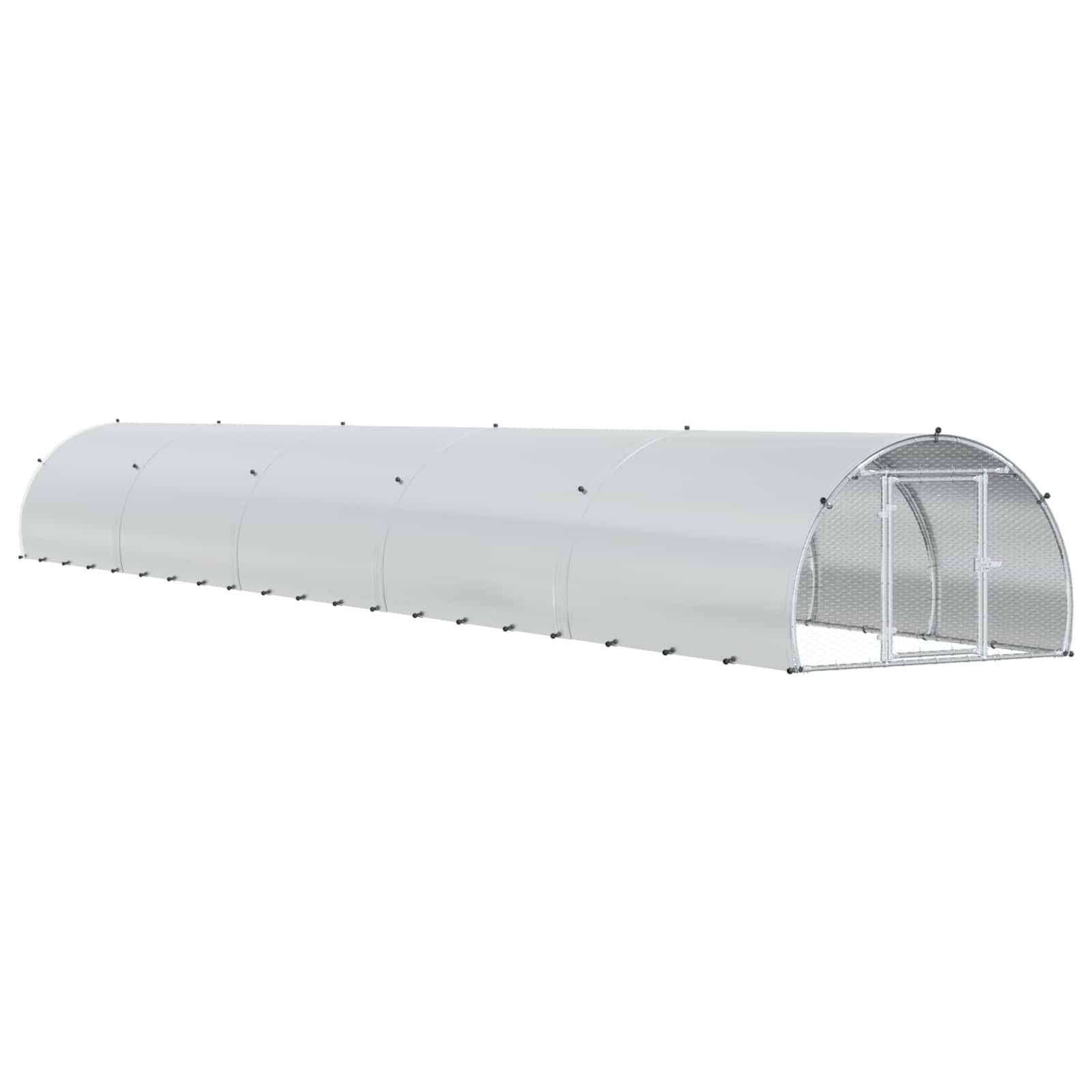 Vidaxl - Poulailler Argenté 1000 x 150 x 100 cm Acier galvanisé vidaXL 3434674 - Image 2