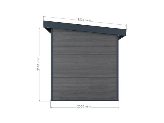 Direct Abris - Abri de Jardin Composite ALMA - 5m2 - Gris - Cabane de jardin - Image 7