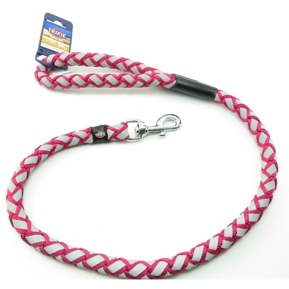 Trixie - Trixie - Laisse Cavo Reflect ø 18 mm x 1 M L-XL.  Fushia. pour chien - Imagen 1