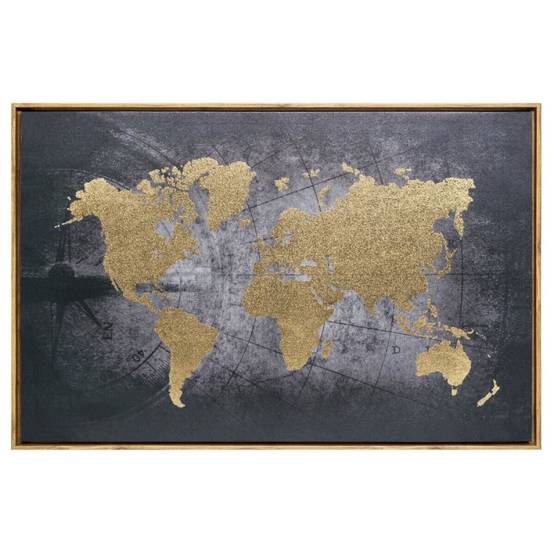 Toile imprimée Monde encadrée 58x88 Atmosphera - Image 1