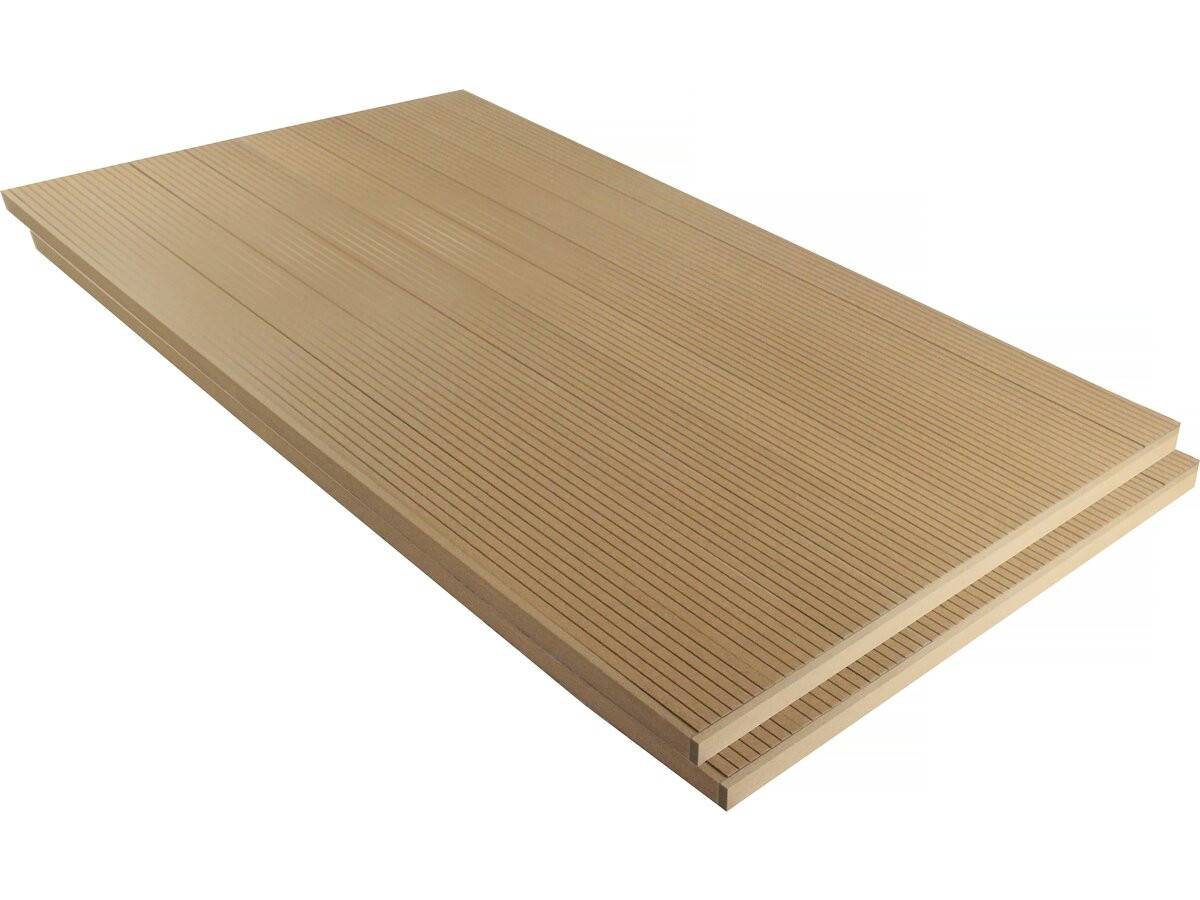 Habitat Et Jardin - Lot De 3 Lames De Terrasse Composite Alvéolaires - Long: 2,4m - Surface 1m² - Terracotta -habitat Et Jardin - Imagen 2
