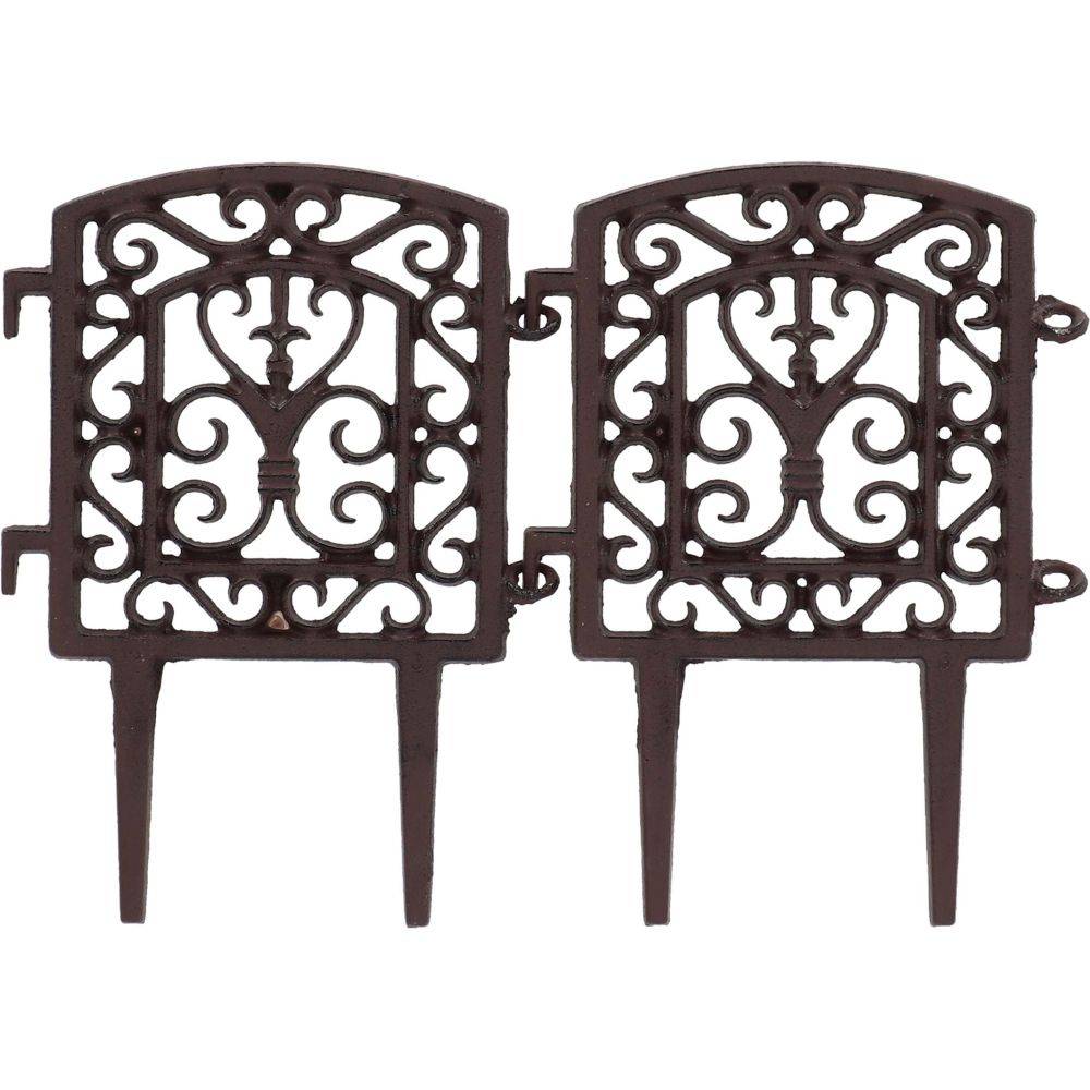 Esschert Design - Bordure à assembler en fonte Tradition Lot de 10 Esschert Design - Imagen 4