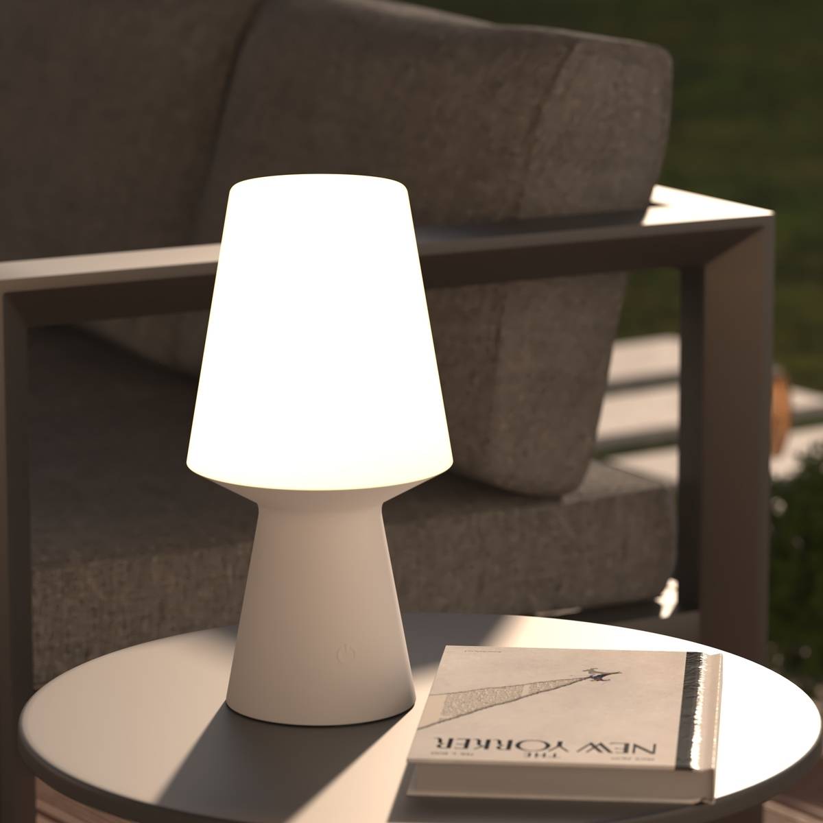 Lampes d'extérieur "Wiza" blanc H32,5cm ATMOSPHERA CREATEUR D'INTERIEUR - Imagen 1