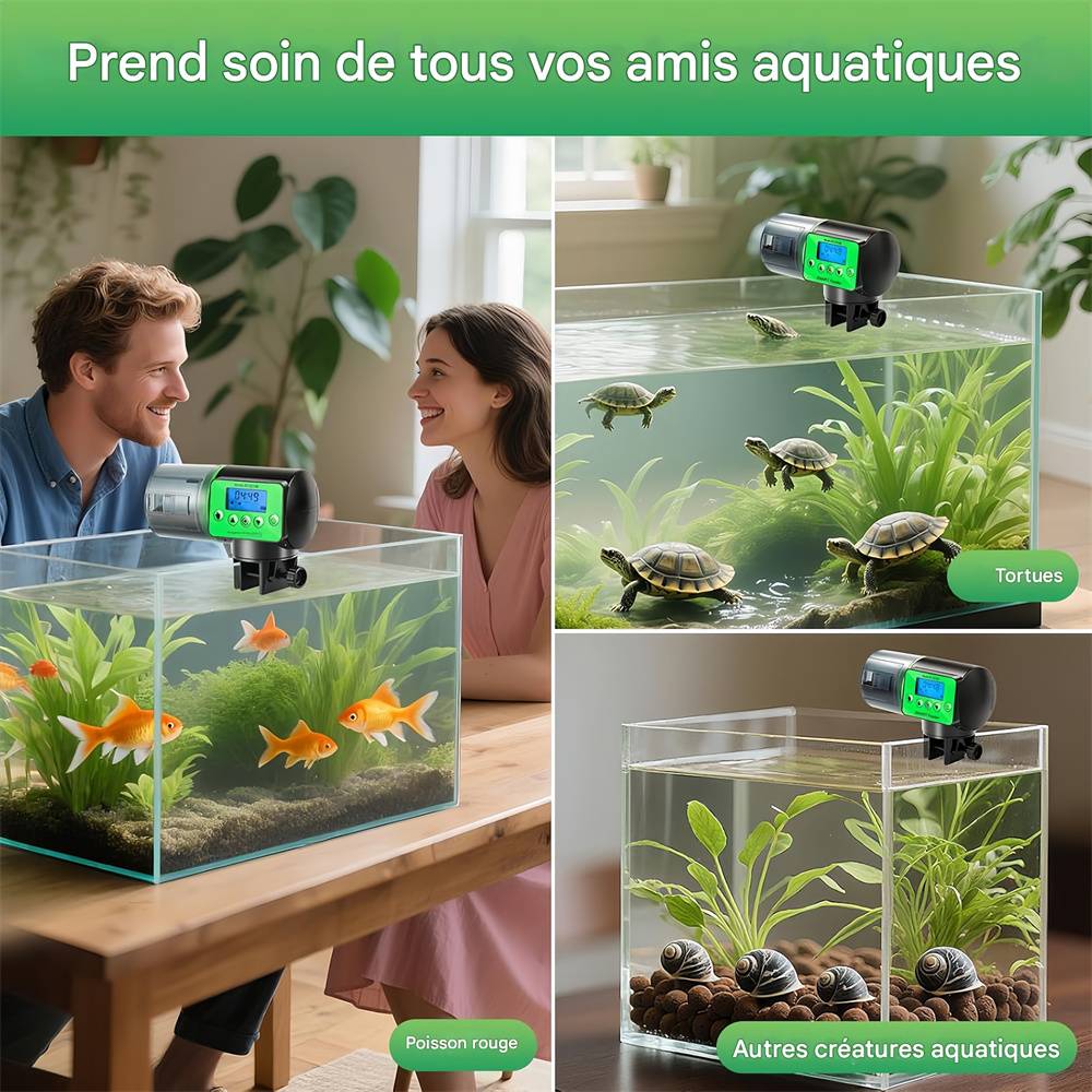 Distributeur automatique d'aliments pour aquarium MCBOSON - Imagen 4