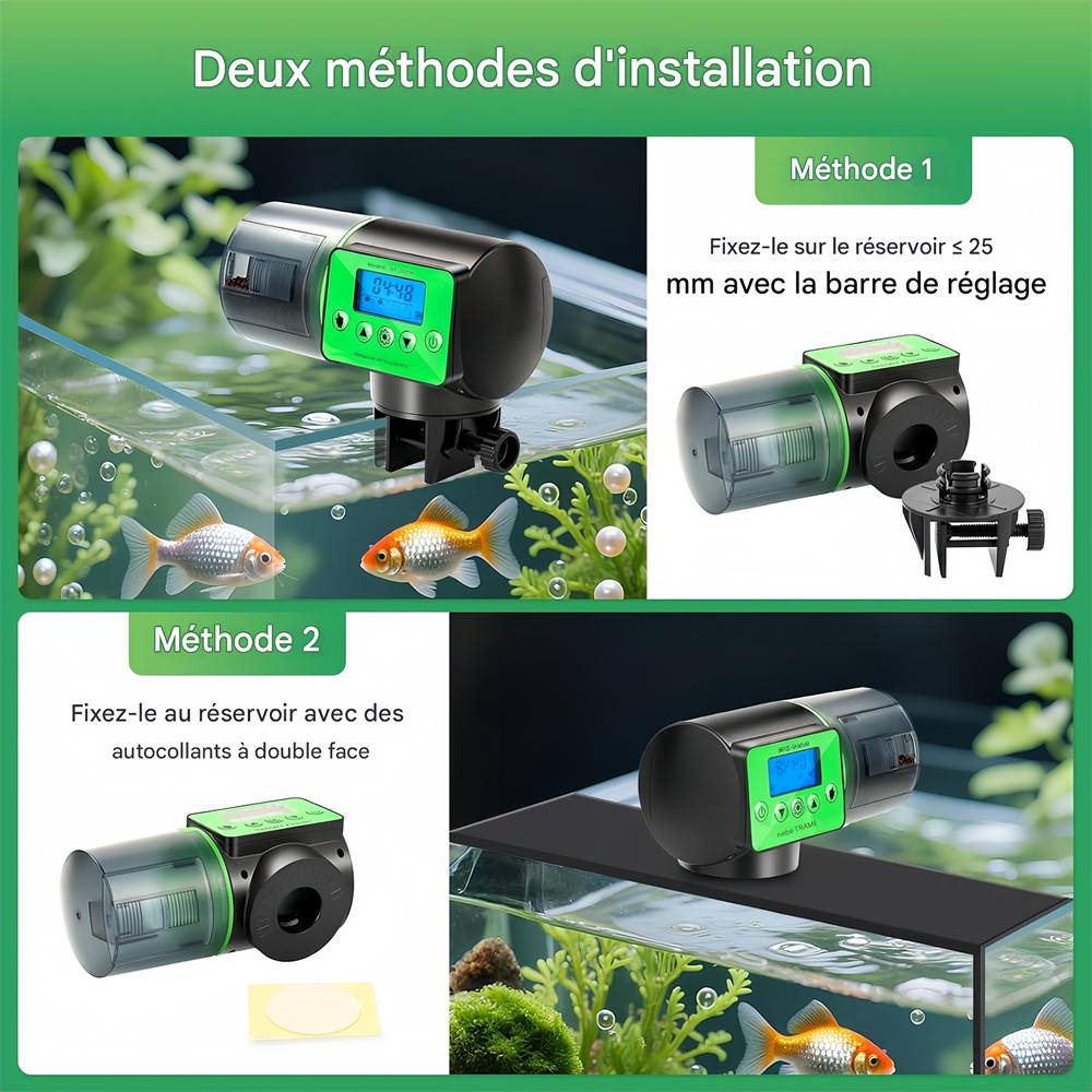 Distributeur automatique d'aliments pour aquarium MCBOSON - Imagen 3