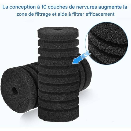 Lot de 2 filtres éponge pour aquarium - Lytech - Image 2