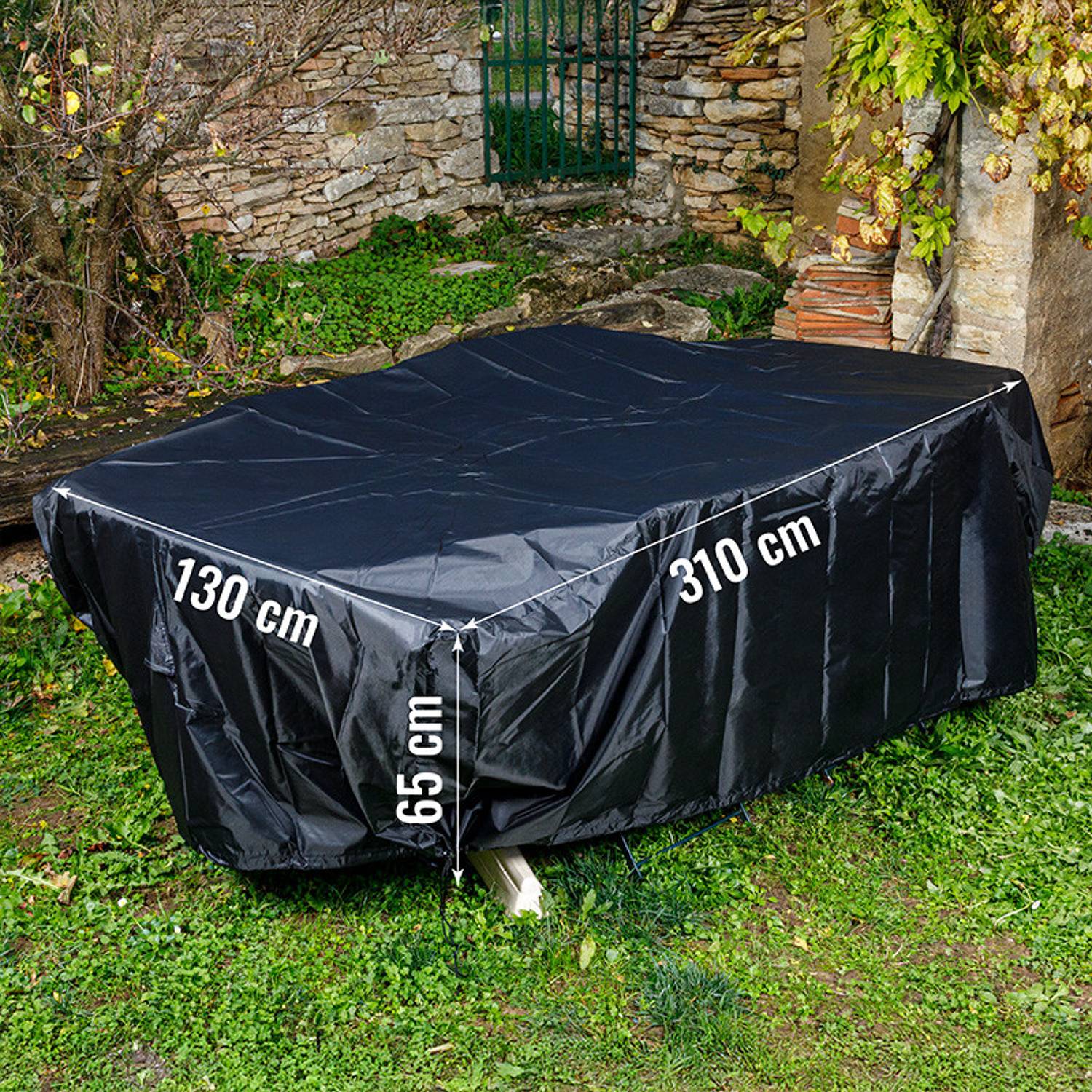 Somagic - Housse L 310 x l 130 x H 65 cm pour salon de jardin - SOMAGIC - Image 3