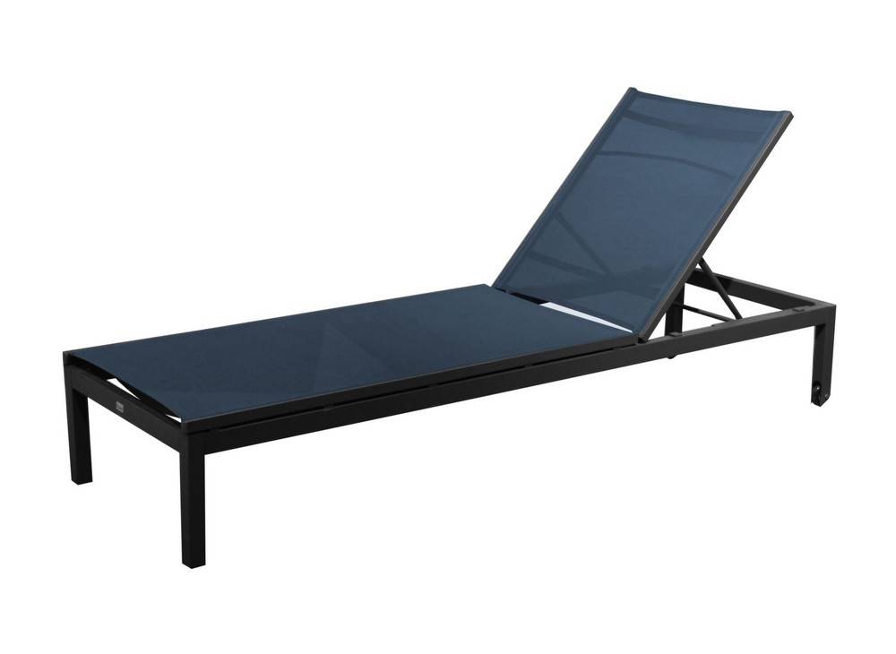 Proloisirs - Cama de sol de jardín Théma - grafito/azul 207 x 106 x 64 cm PROLOISIRS - Imagen 1