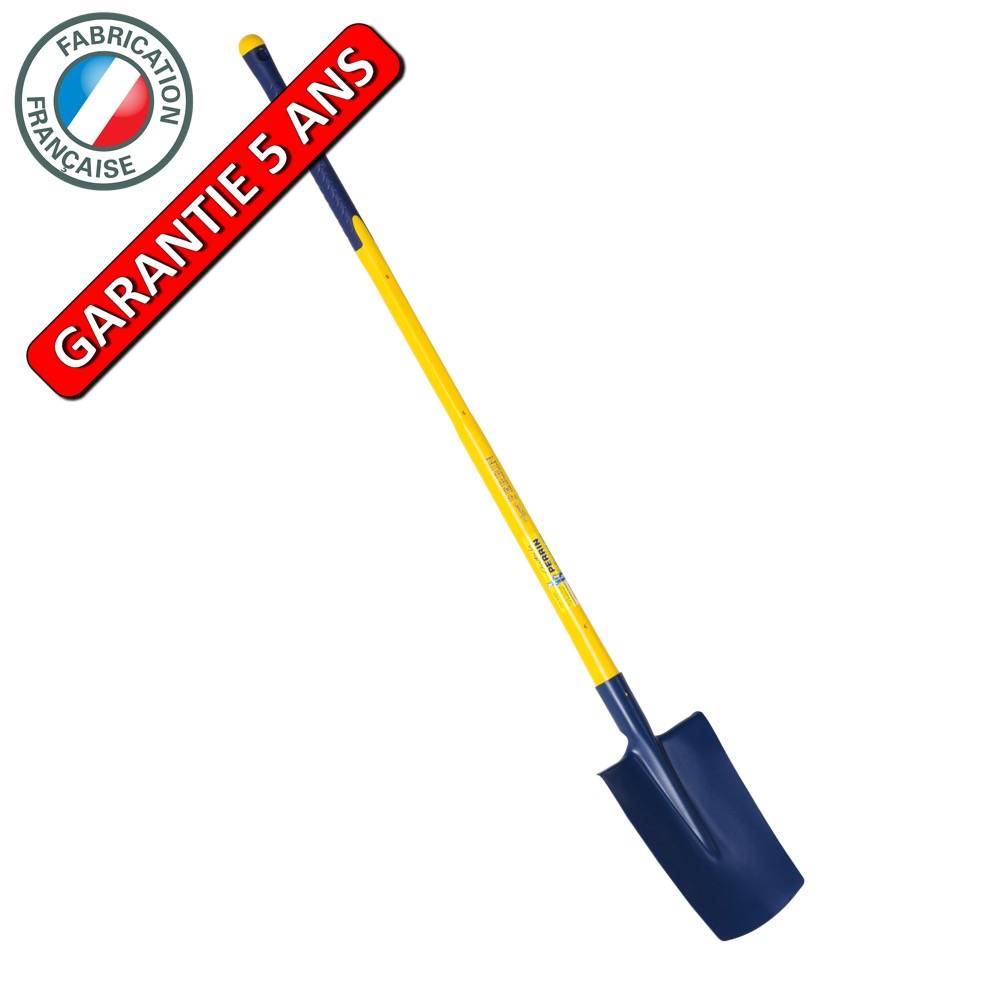Outils Perrin - Bêche standard de 28 manche composite tri-matière incassable,pour le jardin et le potager Outils Perrin