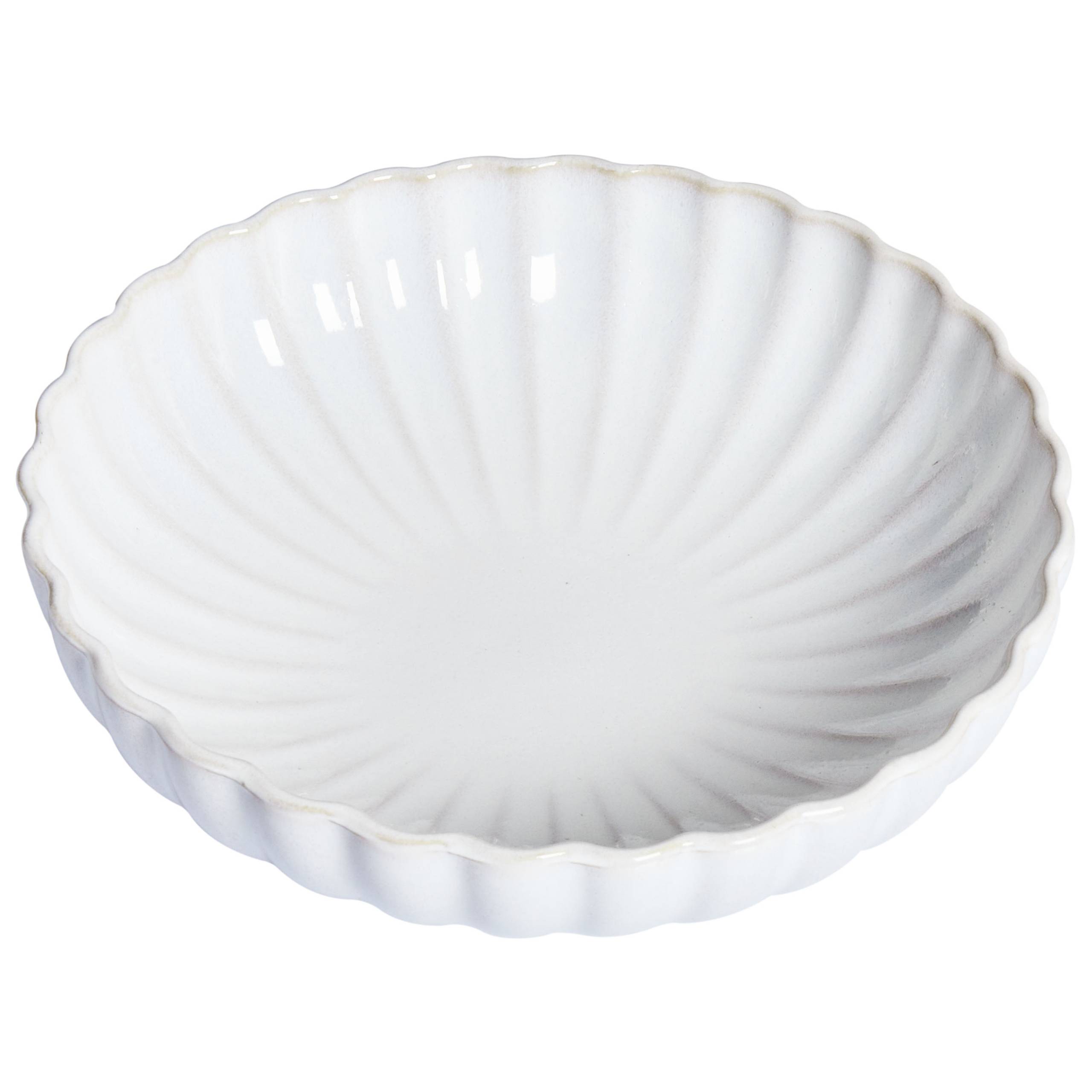 Beliani - Assiettes et bols Grès Blanc cassé NETTLE - 20x20x6- Beliani - Image 5