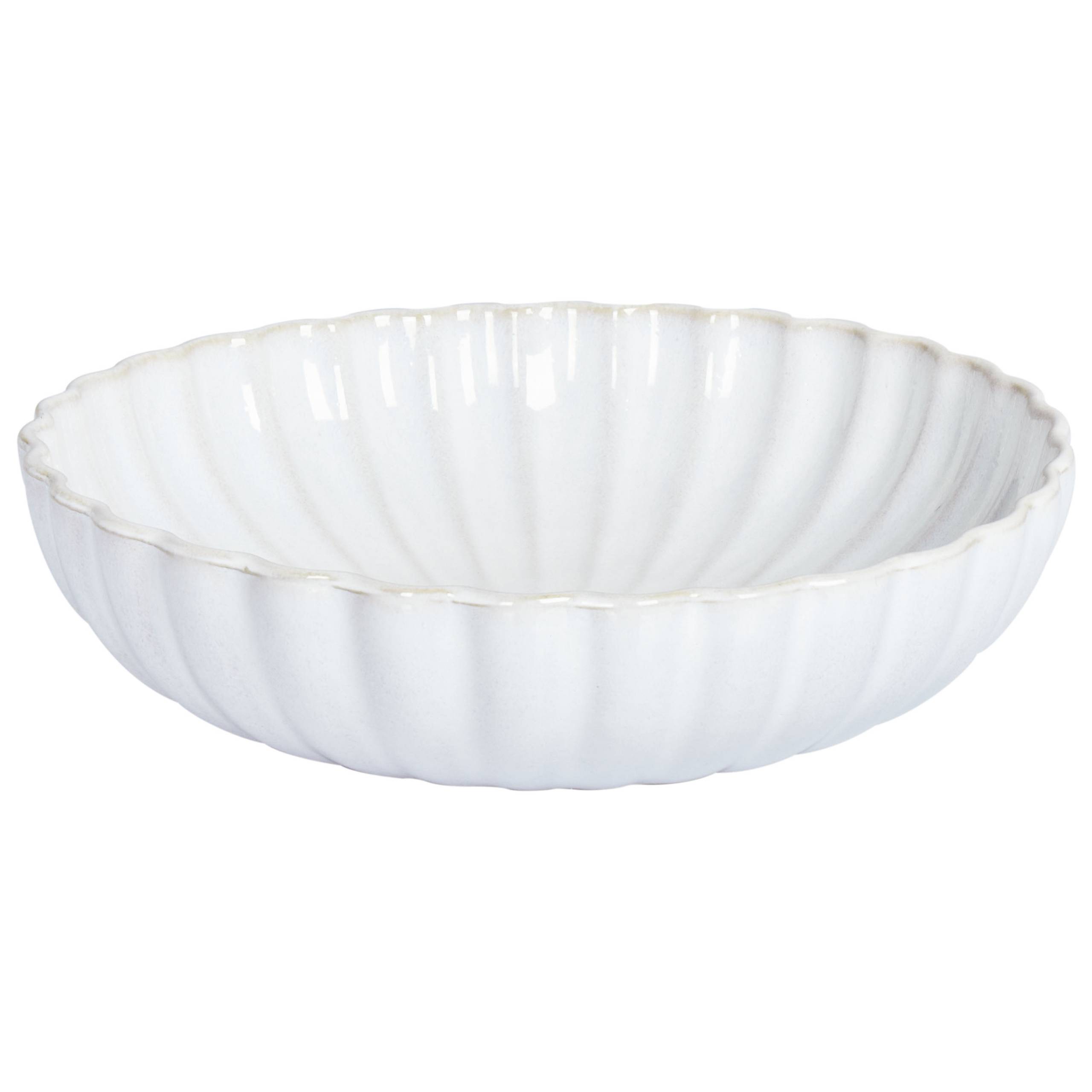 Beliani - Assiettes et bols Grès Blanc cassé NETTLE - 20x20x6- Beliani - Image 4