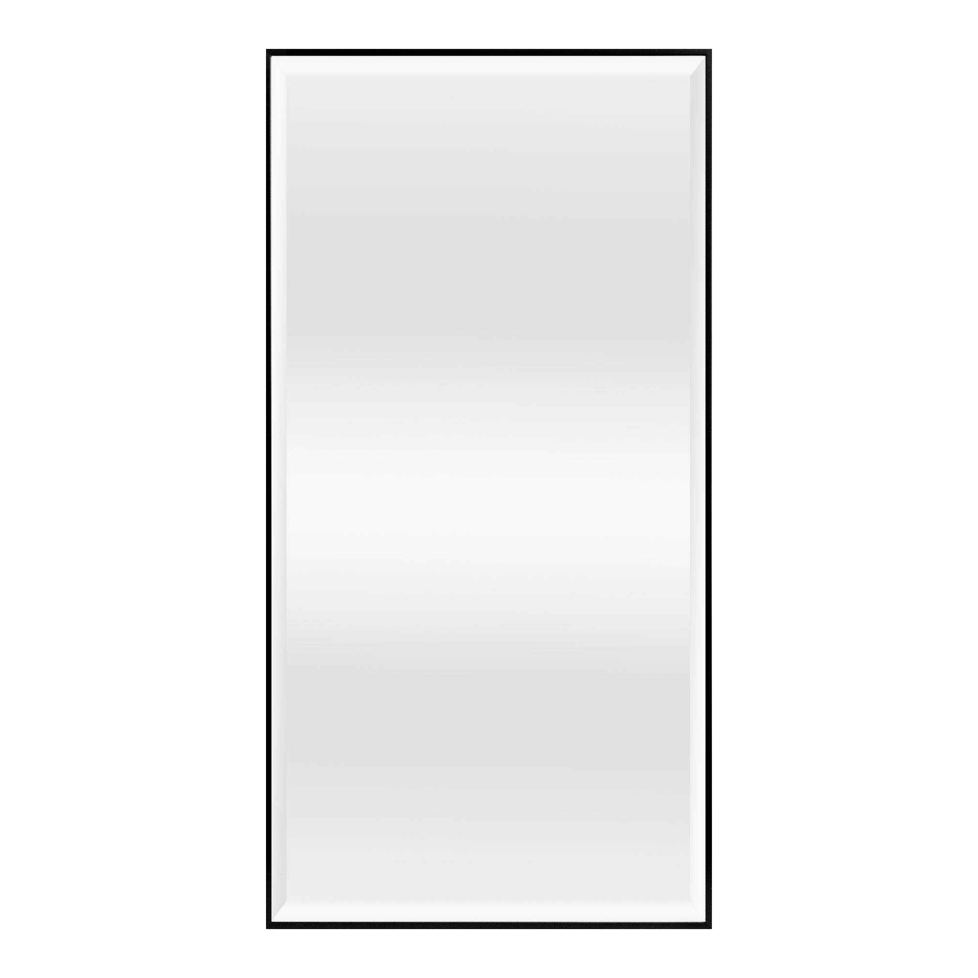 Helloshop26 - Miroir mural rectangulaire 102 x 52 cm noir - Image 2
