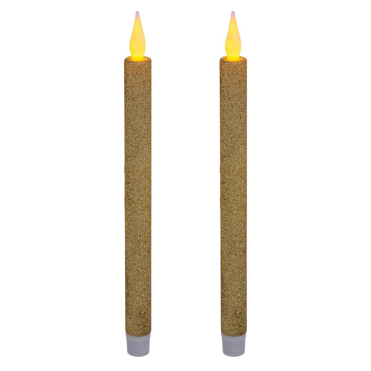 Fééric Lights & Christmas - Bougies bâton LED "Colorama de Noël" lot de 2 - Feeric Lights & Christmas - Imagen 1
