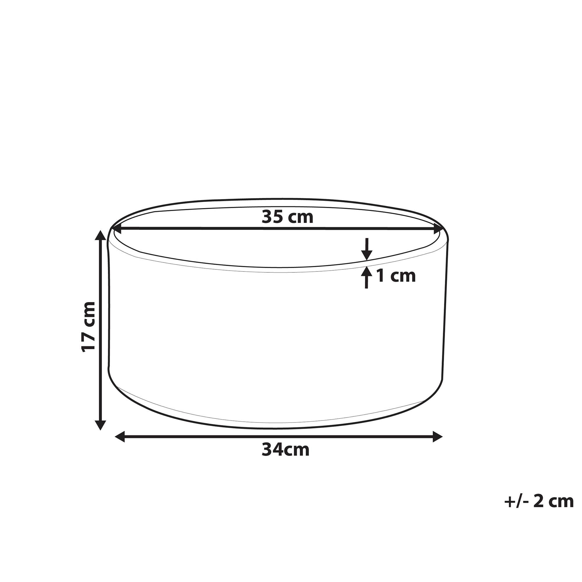 Beliani - Cache-pot d'extérieur Fibre d'argile Blanc VALTA Beliani - Imagen 2