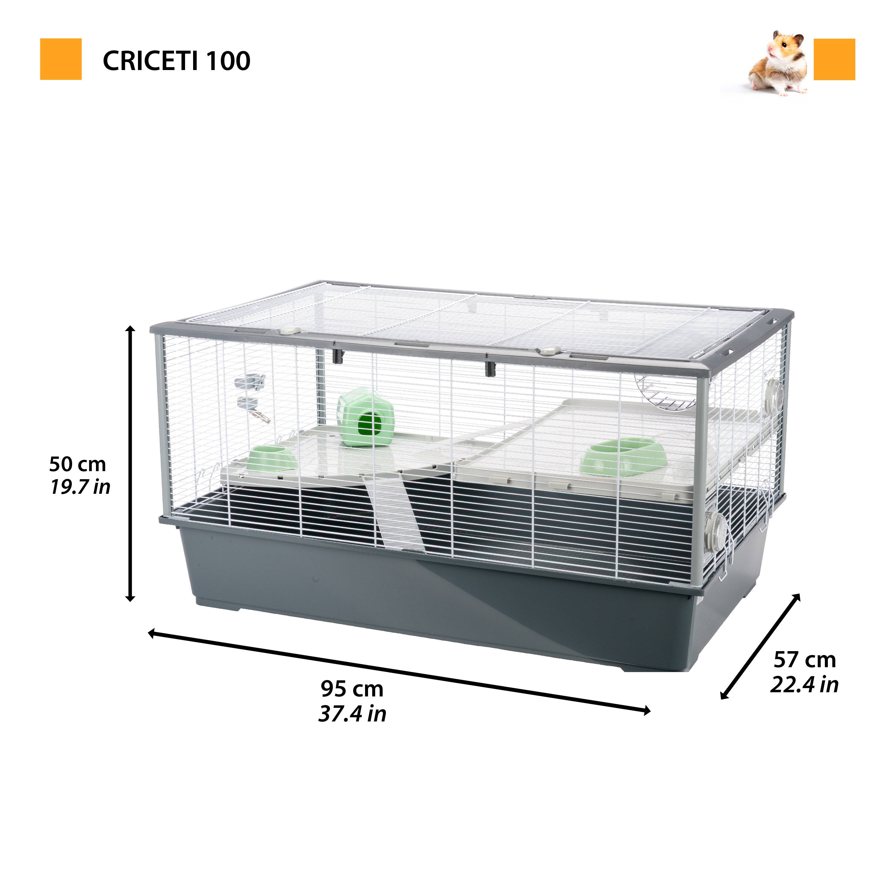 Ferplast - Cage à hamsters Ferplast Criceti 100 spacieuse accessoirisée robuste plusieurs niveaux - Imagen 2