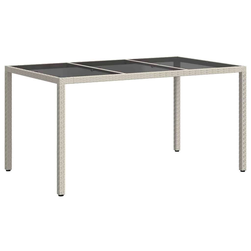 Table de jardin polyrotin blanc 150 x 90 x 75 cm - PANGIVO - Image 5