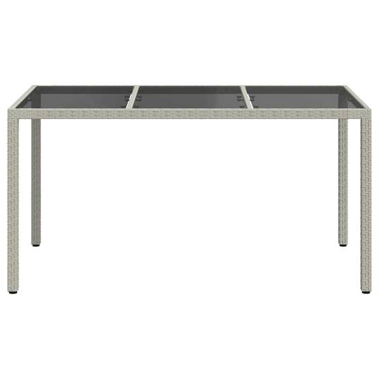 Table de jardin polyrotin blanc 150 x 90 x 75 cm - PANGIVO - Image 3