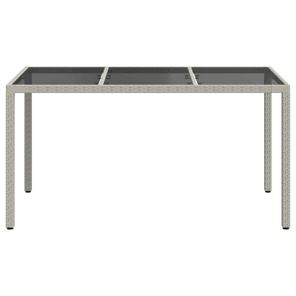 Table de jardin polyrotin blanc 150 x 90 x 75 cm - PANGIVO - Image 3