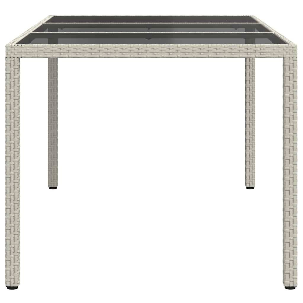 Table de jardin polyrotin blanc 150 x 90 x 75 cm - PANGIVO - Image 4