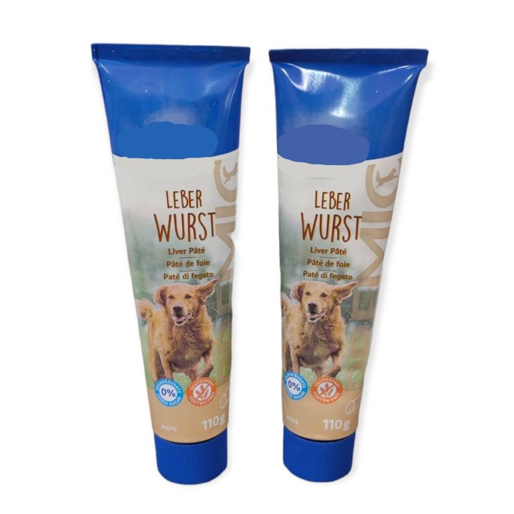 deux tubes pâtés de foie 2 x 110g, friandise chien PREMIO - Imagen 1