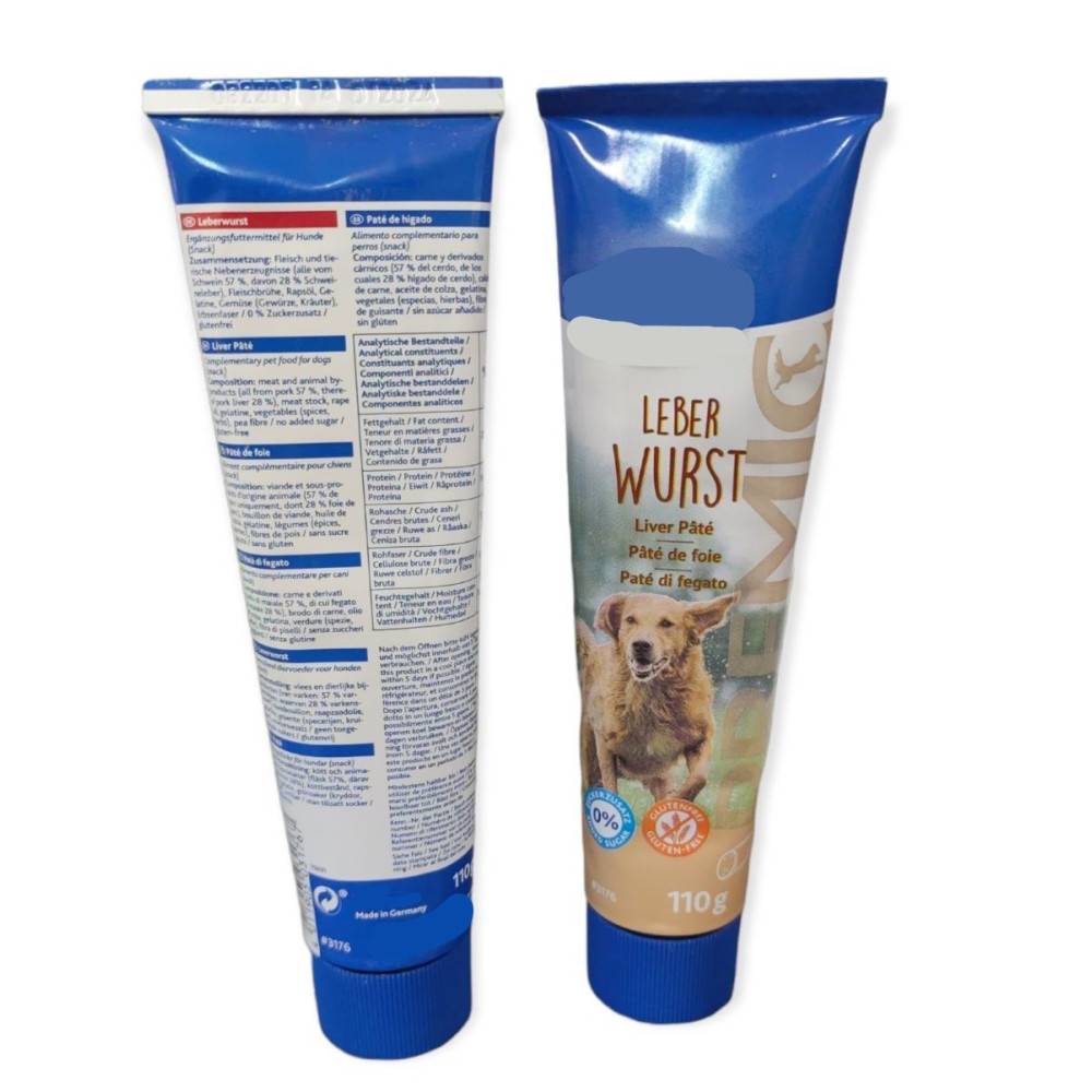 deux tubes pâtés de foie 2 x 110g, friandise chien PREMIO - Imagen 2