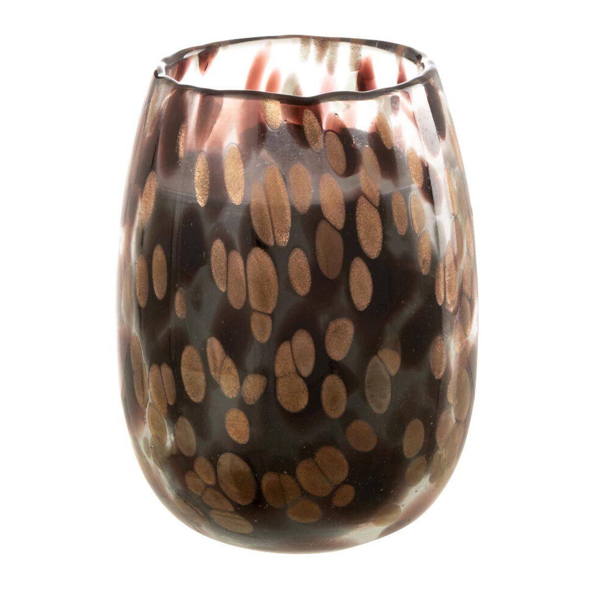 Bougie Parfumée "Laura" 13cm Leather & Leaves - Imagen 1