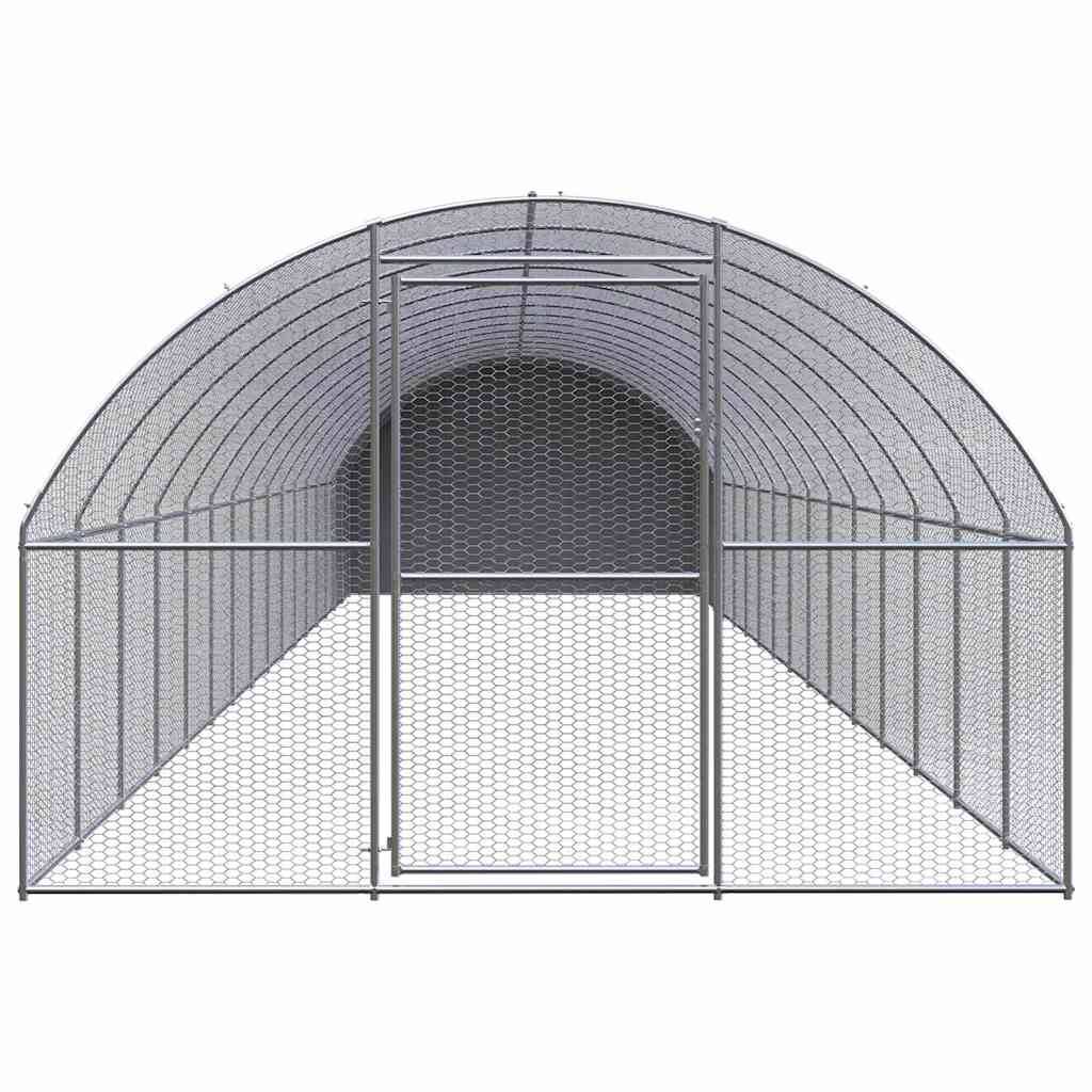 Vidaxl - Poulailler d'extérieur 3x16x2 m Acier galvanisé vidaXL 3095478 - Image 2