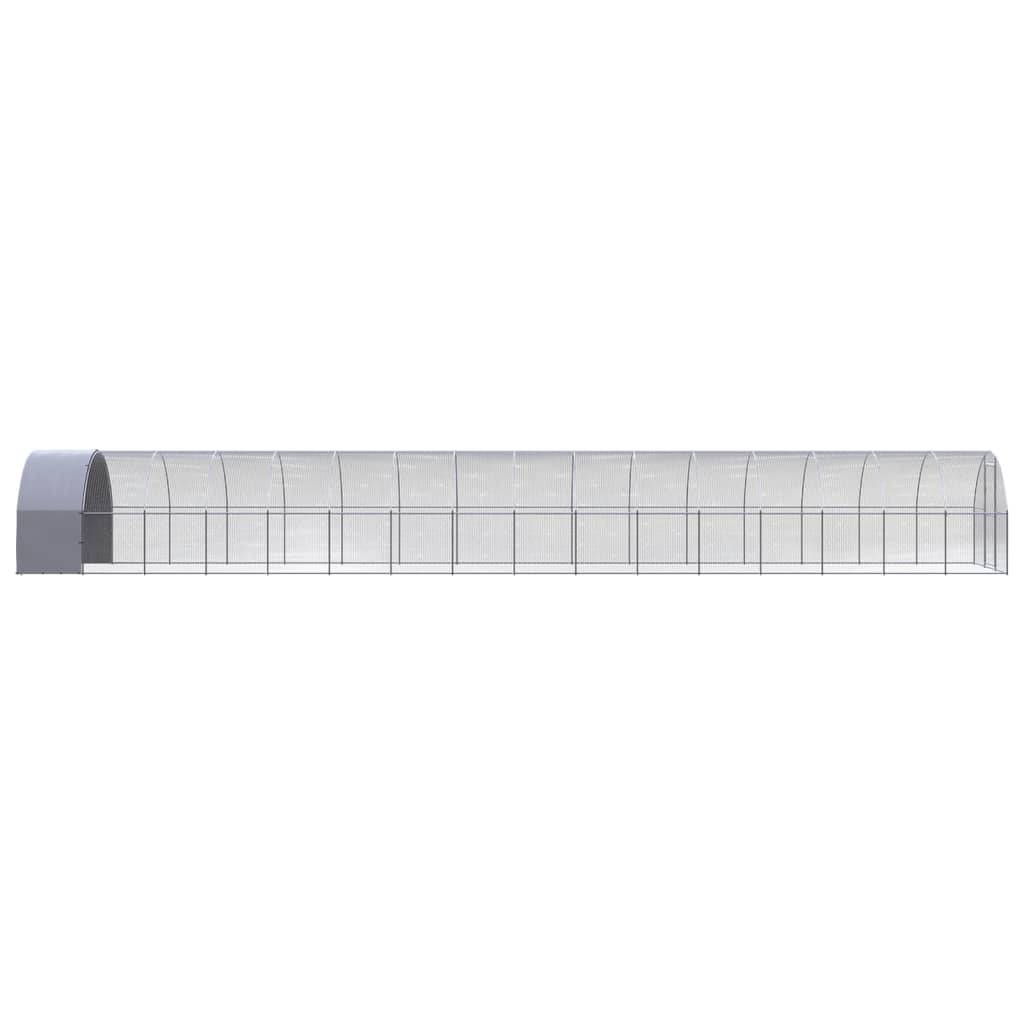Vidaxl - Poulailler d'extérieur 3x16x2 m Acier galvanisé vidaXL 3095478 - Image 4