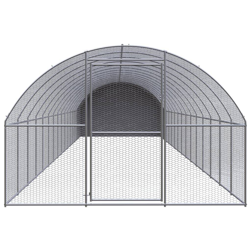Vidaxl - Poulailler d'extérieur 3x16x2 m Acier galvanisé vidaXL 3095478 - Image 2