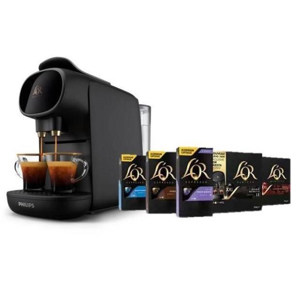 Philips - Machine a Cafe  a capsules doubles - PHILIPS - L'Or Barista Sublime - LM9012/65 - Noir + 50 capsules incluses - Image 1