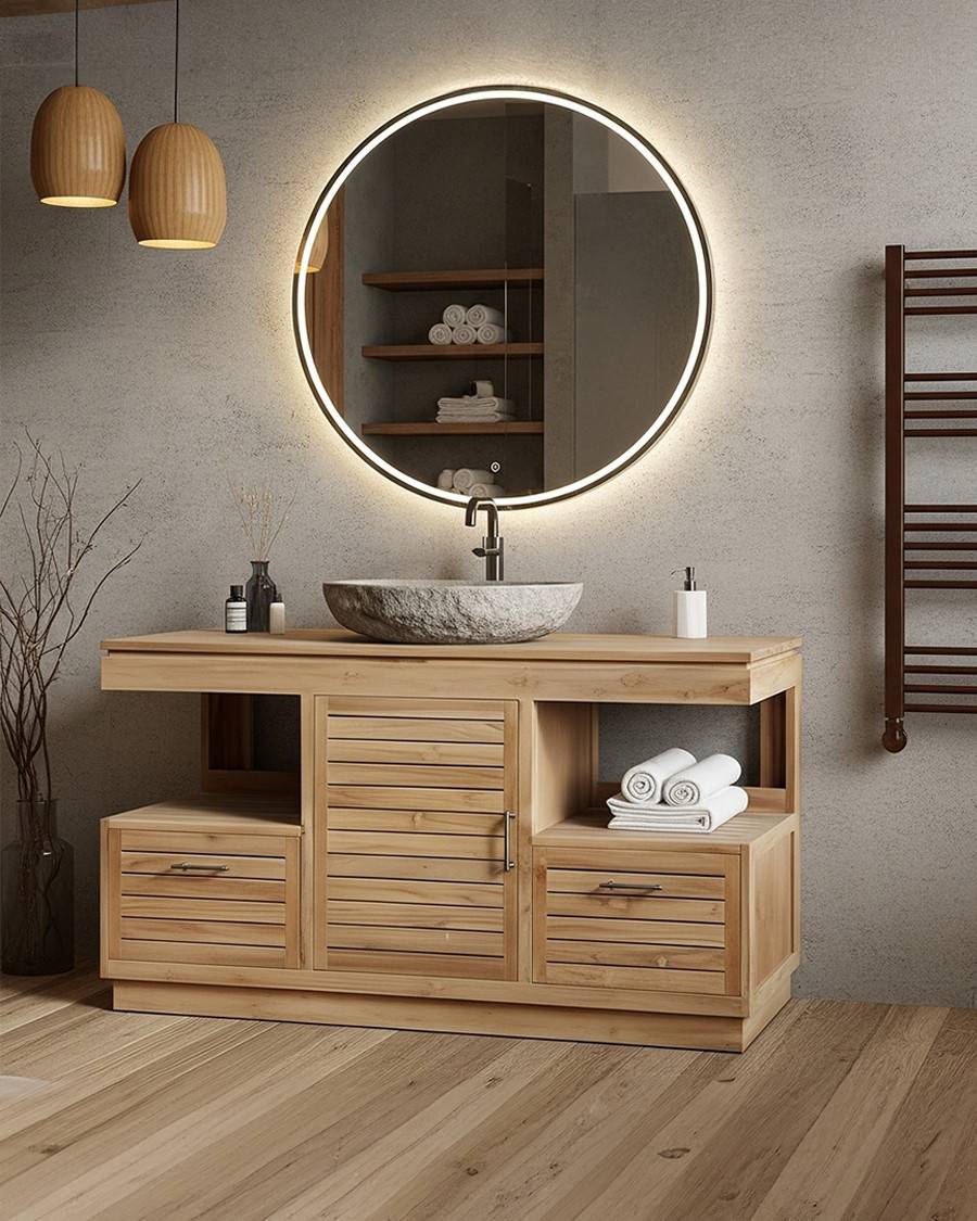 Oasis - Meuble en teck massif 120 cm - UNIQKA - Imagen 2
