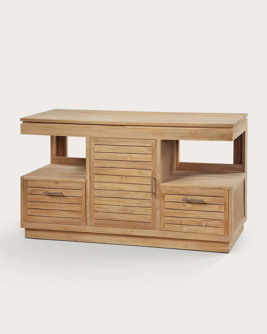 Oasis - Meuble en teck massif 120 cm - UNIQKA - Imagen 1