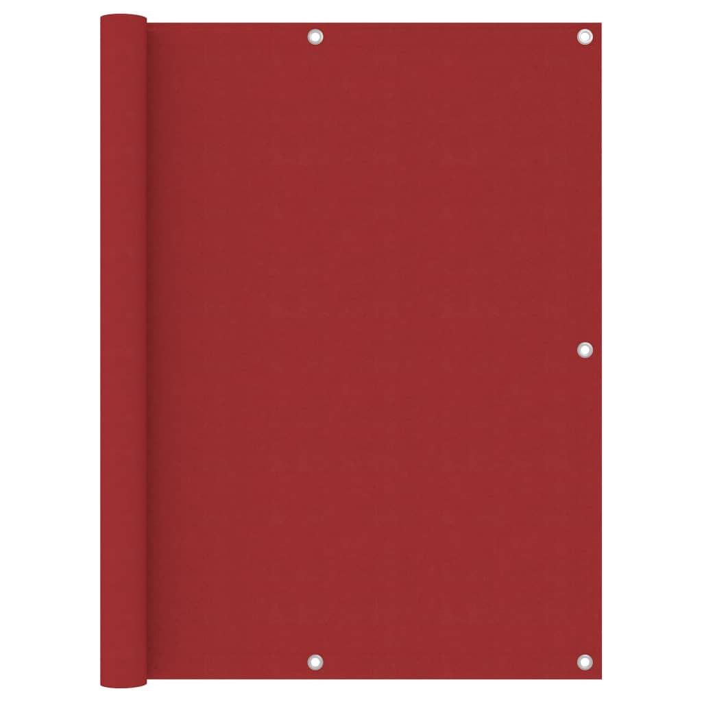 Helloshop26 - Écran de balcon brise pare vue protection confidentialité 120 x 300 cm tissu oxford rouge - Imagen 1
