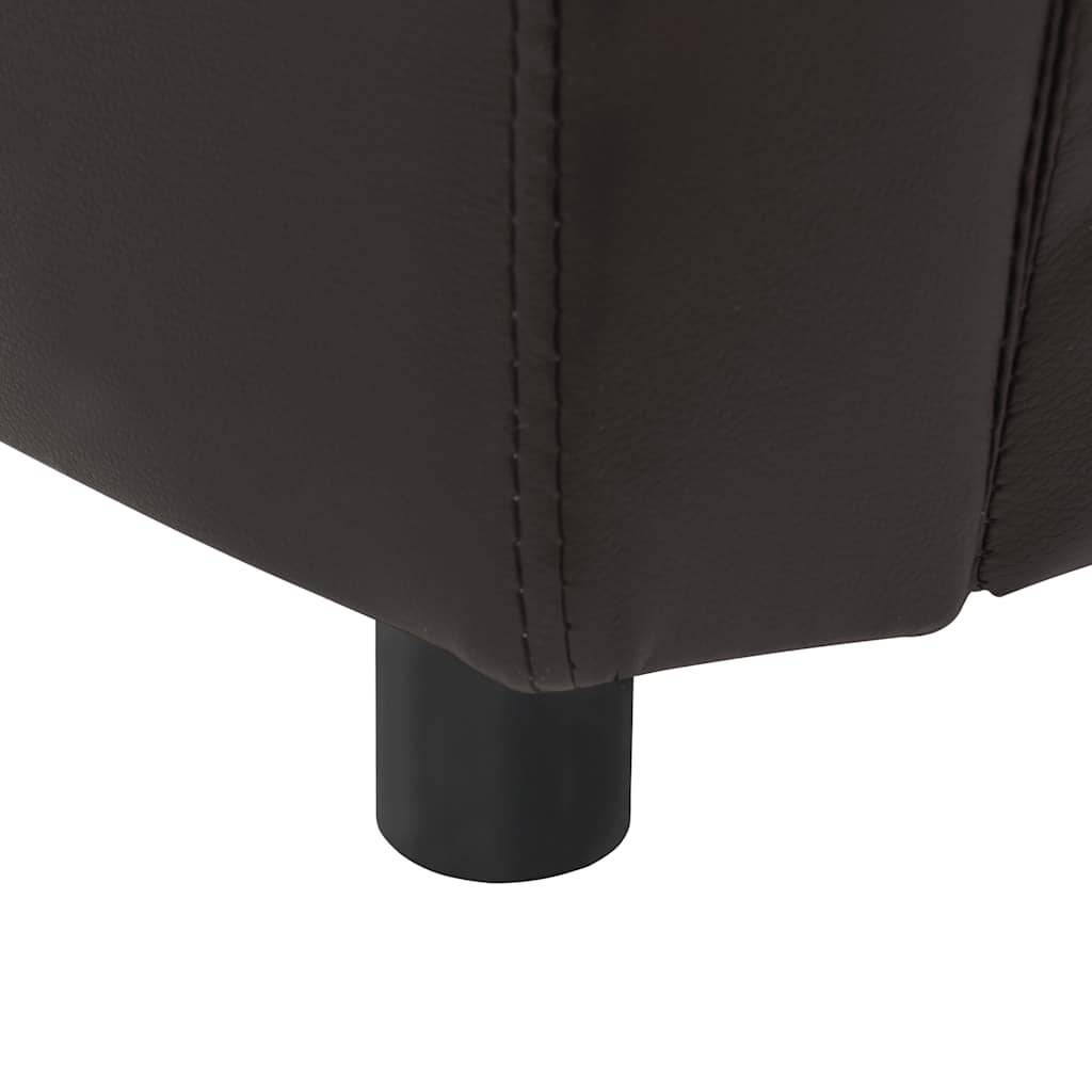 Vidaxl - Canapé pour chien Marron 67x41x39 cm Similicuir vidaXL 170947 - Imagen 5