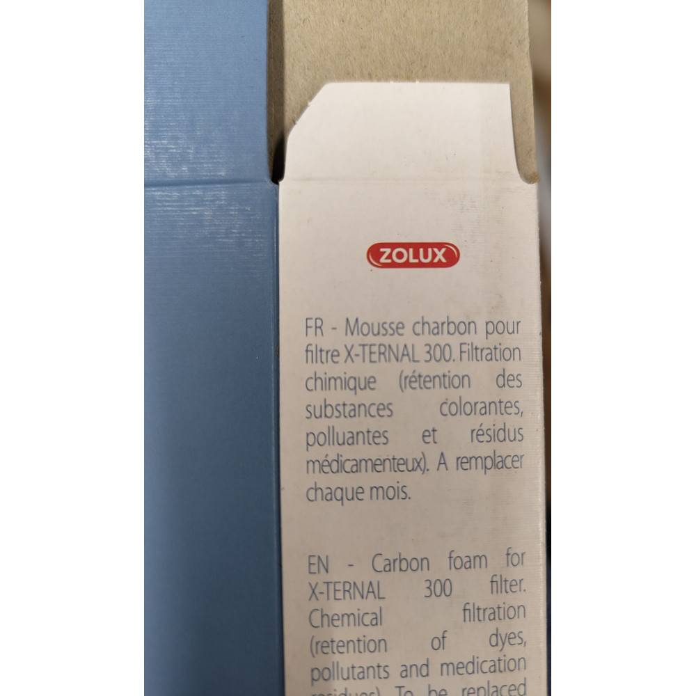 Zolux - Filtre pour pompe x-ternal 300, filtre XT 300 C mousse charbon x 2. pour aquarium. - Image 5