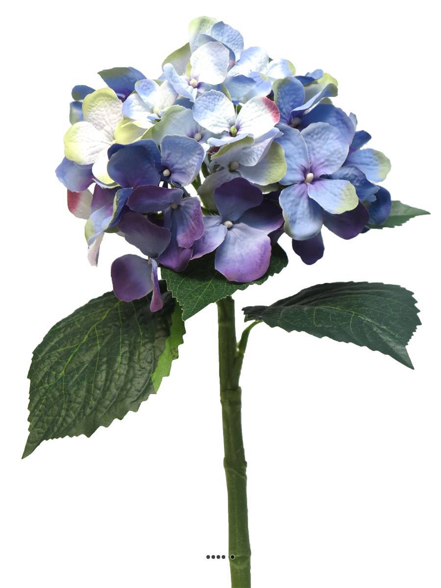 Artificielles - Hortensia artificiel en branche, H 48 cm Mauve violet - BEST - couleur: Mauve violet - Imagen 2