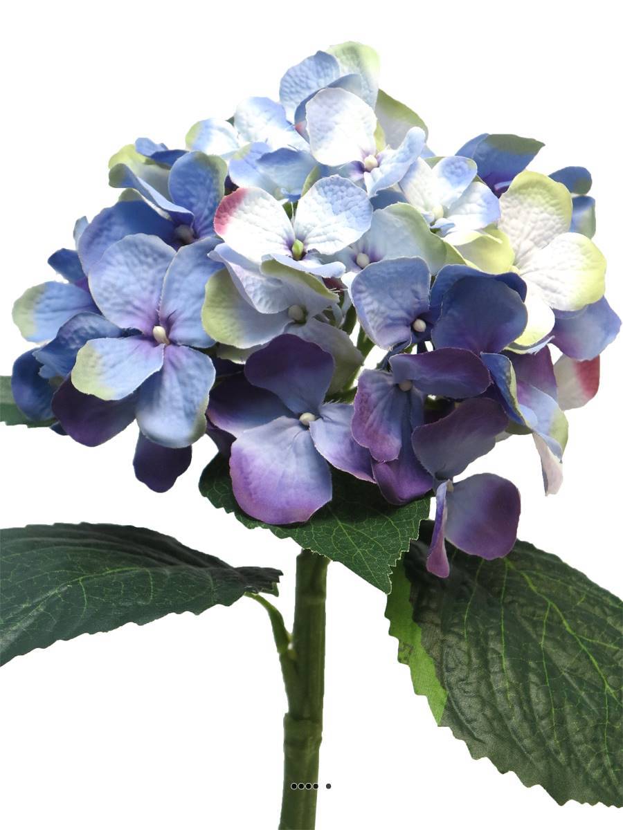 Artificielles - Hortensia artificiel en branche, H 48 cm Mauve violet - BEST - couleur: Mauve violet - Imagen 3