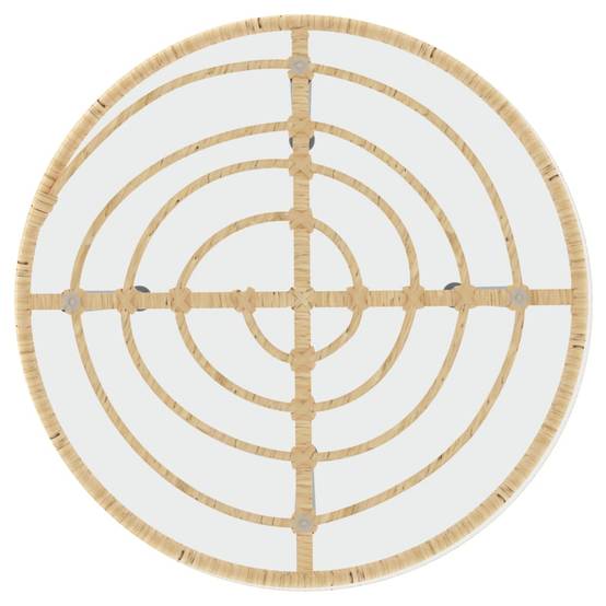 ComfortXL - Salon de Jardin 4 Personnes Résine Tressée Compact Table Ronde Verre Brun – ComfortXL Outdoor Living - Image 9