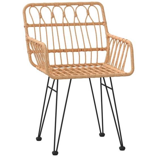 ComfortXL - Salon de Jardin 4 Personnes Résine Tressée Compact Table Ronde Verre Brun – ComfortXL Outdoor Living - Image 5