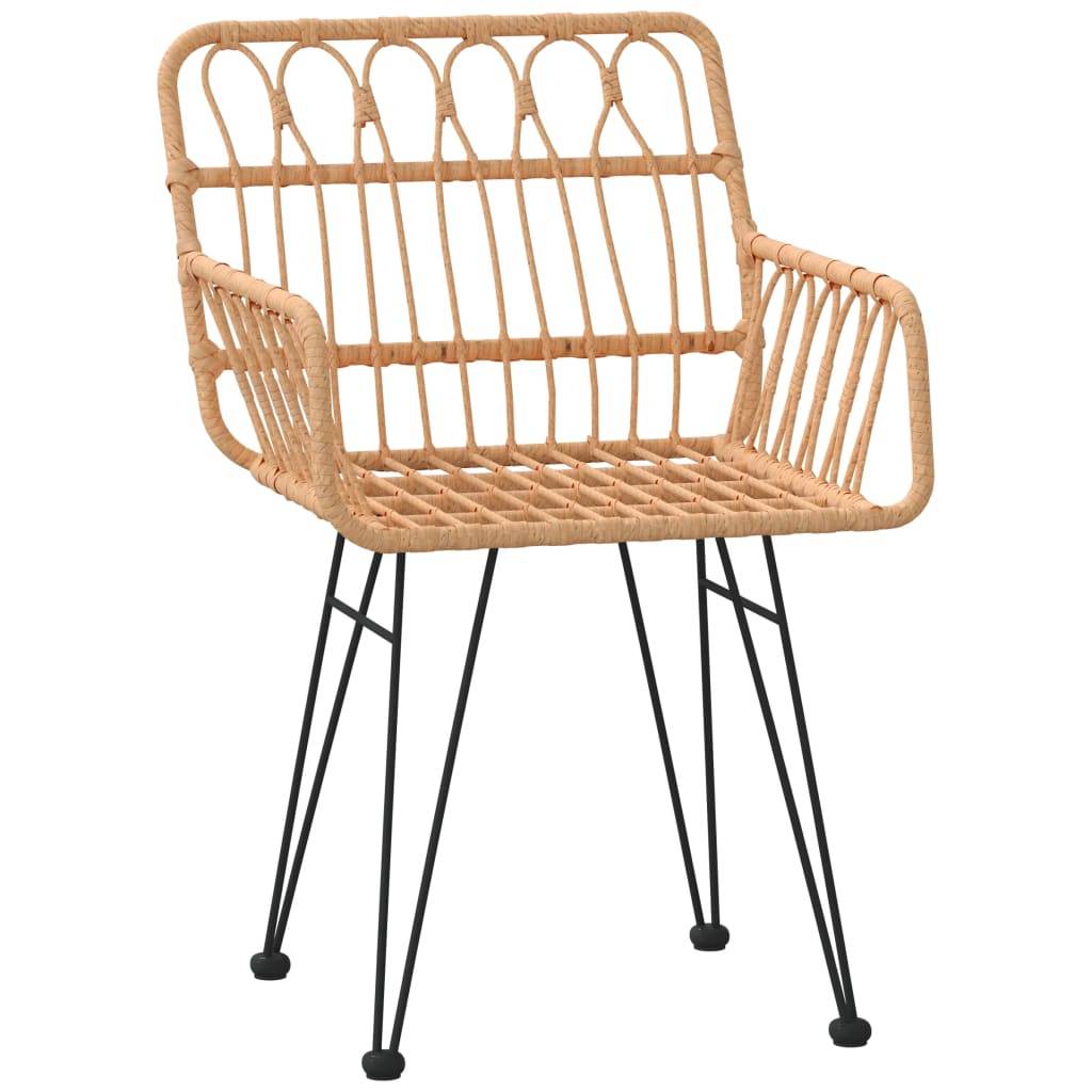 ComfortXL - Salon de Jardin 4 Personnes Résine Tressée Compact Table Ronde Verre Brun – ComfortXL Outdoor Living - Image 5